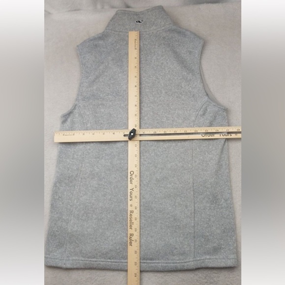 NWT - Vineyard Vines Sweater Womens XS Gray Full Zip Knit Fleece Vest - Picture 5 of 7